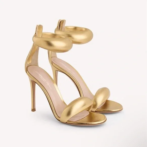 Gianvito Rossi | Shoes | Elegant Gold High Heel Sandals | Poshmark
